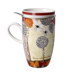 Goebel Teetasse mit Sieb und Deckel 'Soffioni'