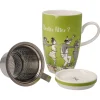 Goebel Teetasse mit Sieb und Deckel 'Bestes Alter'