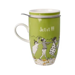 Goebel Teetasse mit Sieb und Deckel 'Bestes Alter'