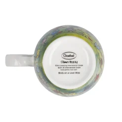 Goebel Teetasse mit Sieb und Deckel 'Birds on a Love Wire'