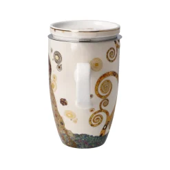 Goebel Teetasse mit Sieb und Deckel 'Der Kuss'