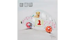 Handbemalter Kunstdruck 'Catch Me If You Can' 25x25cm