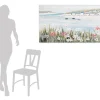 Handbemalter Kunstdruck 'Urlaubsfeeling' 120x60cm