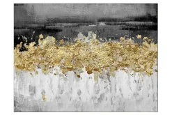 Handgemalt Acryl Gemälde 'Golden Gift' 90x60cm