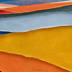 Handgemaltes Gemälde 'Abstrakter Horizont' | Echtheitszertifikat inklusive