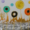 Handgemaltes Gemälde 'Aerial Flowers' 120x40cm | inkl. Echtheitszertifikat