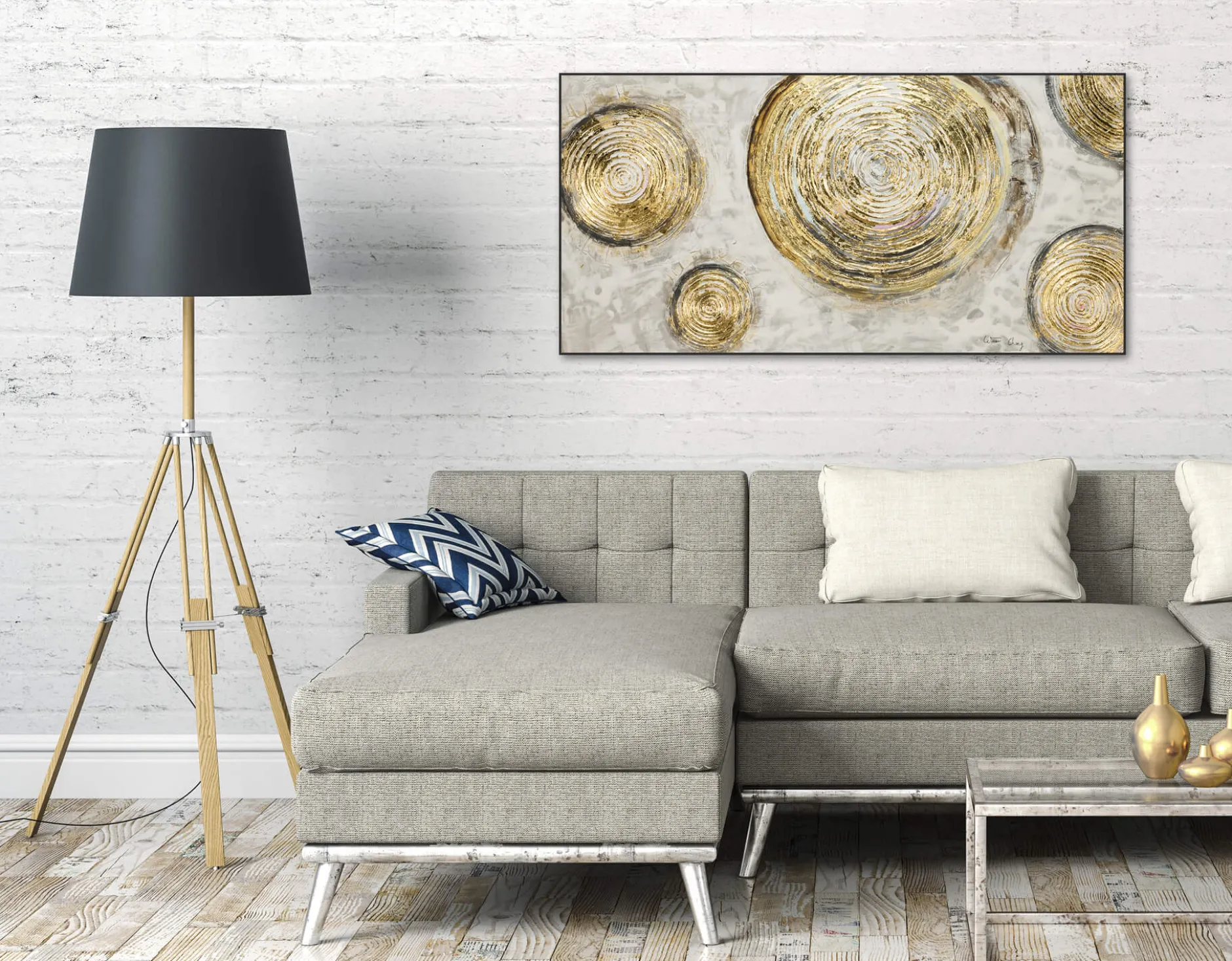 Handgemaltes Gemälde 'Age of Trees' 120x60cm | inkl. Echtheitszertifikat
