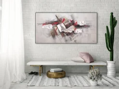 Handgemaltes Gemälde 'A Great Collision' 140x70cm | inkl. Echtheitszertifikat