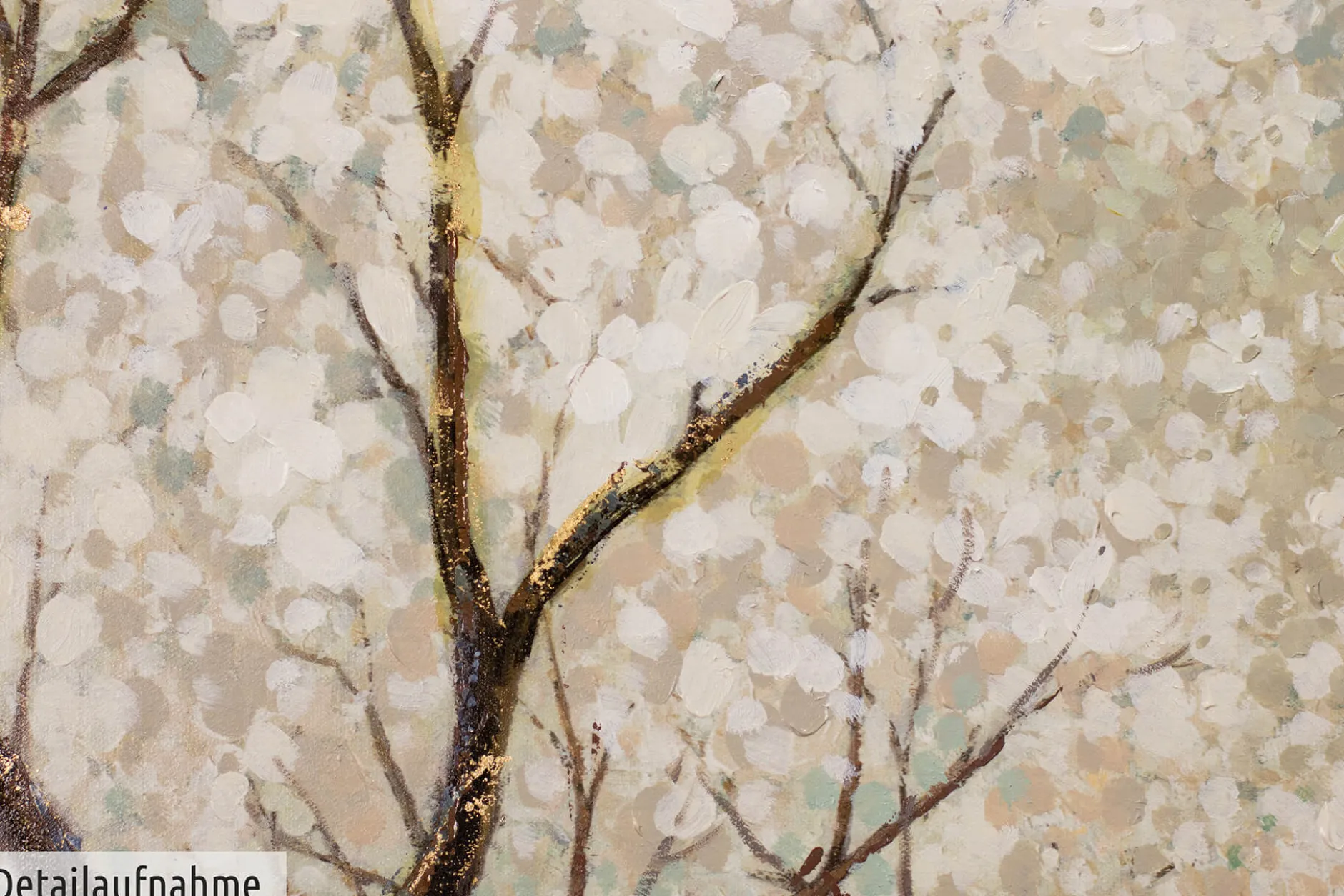 Handgemaltes Gemälde 'Allee voller Blüten' 100x75cm | inkl. Echtheitszertifikat