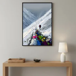 Handgemaltes Gemälde 'Alpenaufstieg' | Echtheitszertifikat inklusive