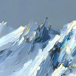 Handgemaltes Gemälde 'Alpiner Aufbruch' | Echtheitszertifikat inklusive