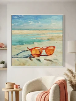 Handgemaltes Gemälde 'Amber Brille' | Echtheitszertifikat inklusive