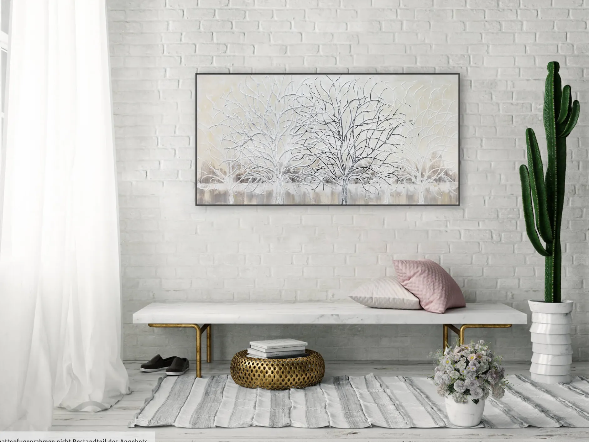 Handgemaltes Gemälde 'Aufgebäumt' 120x60cm | inkl. Echtheitszertifikat