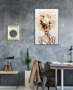 Handgemaltes Gemälde 'Autumn's Muse' 60x90cm | inkl. Echtheitszertifikat