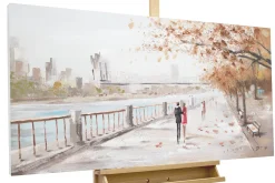 Handgemaltes Gemälde 'Autumn Walk' 120x60cm | inkl. Echtheitszertifikat