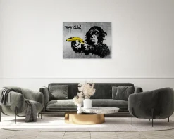 Handgemaltes Gemälde 'Banksy's Banana Joy' 100x75cm | inkl. Echtheitszertifikat