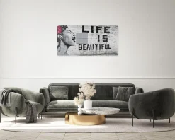 Handgemaltes Gemälde 'Banksy's Icon of Jazz' 120x60cm | inkl. Echtheitszertifikat