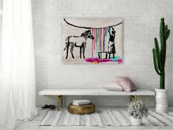 Handgemaltes Gemälde 'Banksy's Laundry Day' 100x75cm | inkl. Echtheitszertifikat