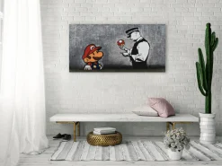 Handgemaltes Gemälde 'Banksy's Police Control' 120x60cm | inkl. Echtheitszertifikat