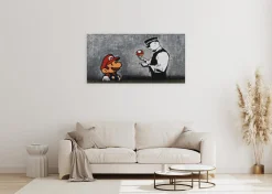 Handgemaltes Gemälde 'Banksy's Police Control' 120x60cm | inkl. Echtheitszertifikat