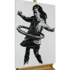 Handgemaltes Gemälde 'Banksy's Hula Hoop' 60x90cm | inkl. Echtheitszertifikat