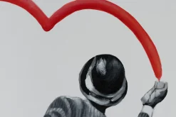 Handgemaltes Gemälde 'Banksy's Man in Love' 75x100cm | inkl. Echtheitszertifikat