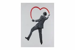 Handgemaltes Gemälde 'Banksy's Man in Love' 75x100cm | inkl. Echtheitszertifikat