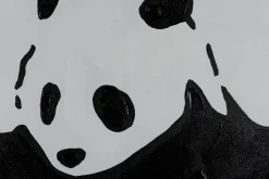 Handgemaltes Gemälde 'Banksy's Fighting Panda' 80x80cm | inkl. Echtheitszertifikat