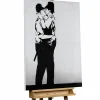Handgemaltes Gemälde 'Banksy's Police Kiss' 75x100cm | inkl. Echtheitszertifikat