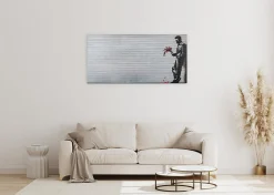 Handgemaltes Gemälde 'Banksy's Cavalier' 60x120cm | inkl. Echtheitszertifikat