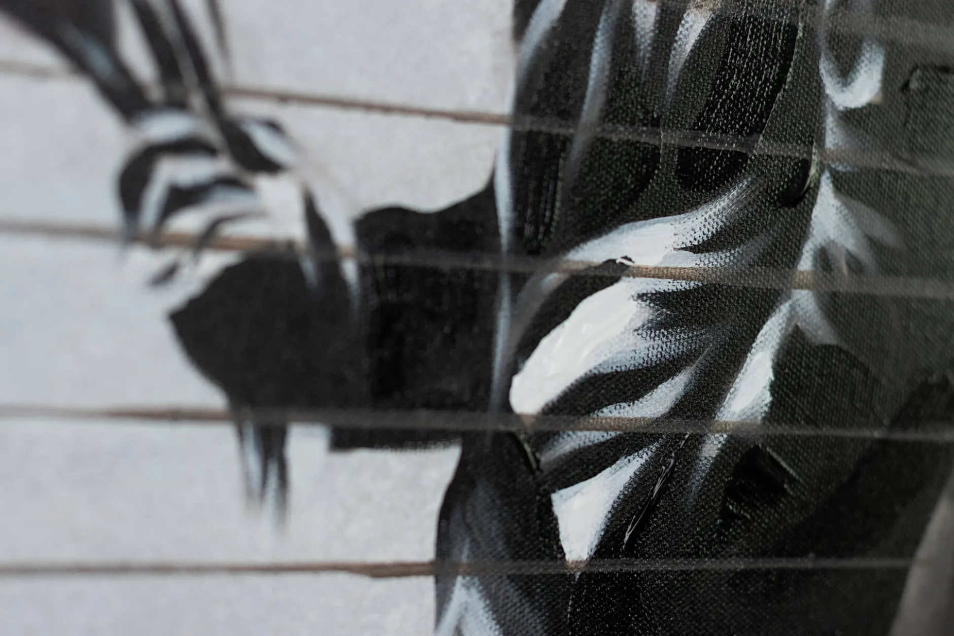 Handgemaltes Gemälde 'Banksy's Cavalier' 60x120cm | inkl. Echtheitszertifikat