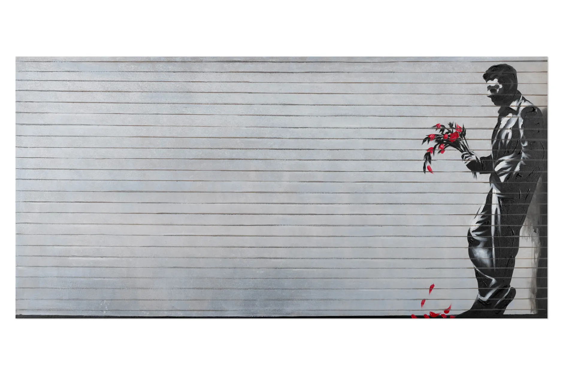 Handgemaltes Gemälde 'Banksy's Cavalier' 60x120cm | inkl. Echtheitszertifikat