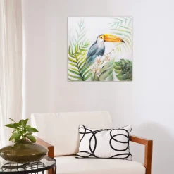 Handgemaltes Gemälde 'Baron Tukan' 60x60cm | inkl. Echtheitszertifikat