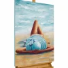 Handgemaltes Gemälde 'Beach Beauty' 60x90cm | inkl. Echtheitszertifikat