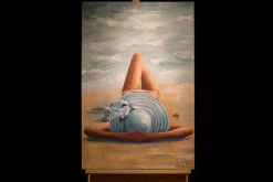 Handgemaltes Gemälde 'Beach Beauty' 60x90cm | inkl. Echtheitszertifikat
