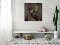 Handgemaltes Gemälde 'Beauty of Youth' 80x80cm | inkl. Echtheitszertifikat