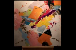 Handgemaltes Gemälde 'Behind the Rainbow' 80x80cm | inkl. Echtheitszertifikat