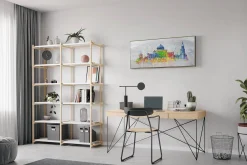 Handgemaltes Gemälde 'Bern Skyline Silhouette' 120x60cm | inkl. Echtheitszertifikat
