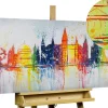 Handgemaltes Gemälde 'Best of Vienna' 120x60cm | inkl. Echtheitszertifikat