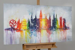 Handgemaltes Gemälde 'Best of Vienna' 120x60cm | inkl. Echtheitszertifikat
