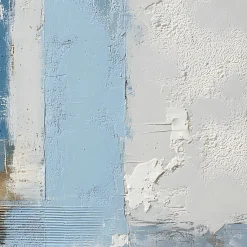 Handgemaltes Gemälde 'Blaue Geometrie-Textur' | Echtheitszertifikat inklusive