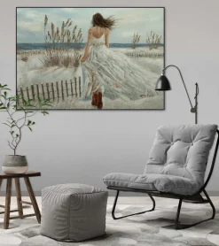 Handgemaltes Gemälde 'Blick zum Horizont' 100x70cm | inkl. Echtheitszertifikat