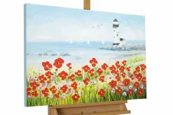 Handgemaltes Gemälde 'Blick zum Meer' 90x60cm | inkl. Echtheitszertifikat