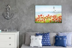 Handgemaltes Gemälde 'Blick zum Meer' 90x60cm | inkl. Echtheitszertifikat