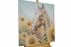 Handgemaltes Gemälde 'Blooming Freedom' 80x80cm | inkl. Echtheitszertifikat