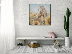 Handgemaltes Gemälde 'Blooming Freedom' 80x80cm | inkl. Echtheitszertifikat