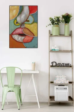 Handgemaltes Gemälde 'Blow me a Kiss' 60x90cm | inkl. Echtheitszertifikat