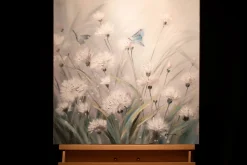 Handgemaltes Gemälde 'Blütenschimmer' 60x60cm | inkl. Echtheitszertifikat