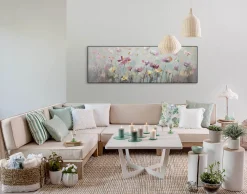 Handgemaltes Gemälde 'Blütentraum' 150x50cm | inkl. Echtheitszertifikat