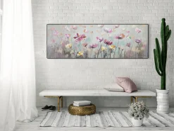 Handgemaltes Gemälde 'Blütentraum' 150x50cm | inkl. Echtheitszertifikat